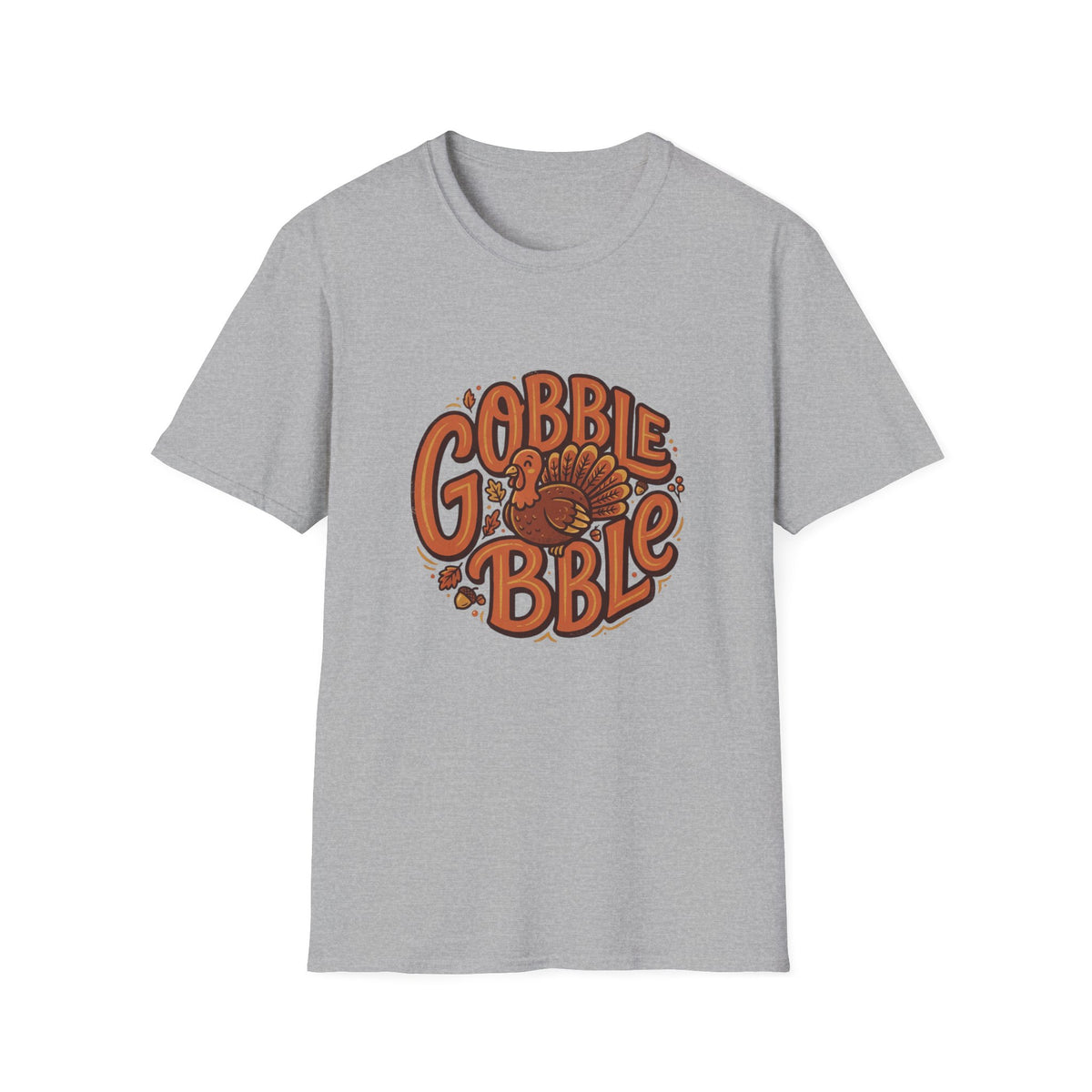 Gobble Gobble turkey tee in Sport Grey