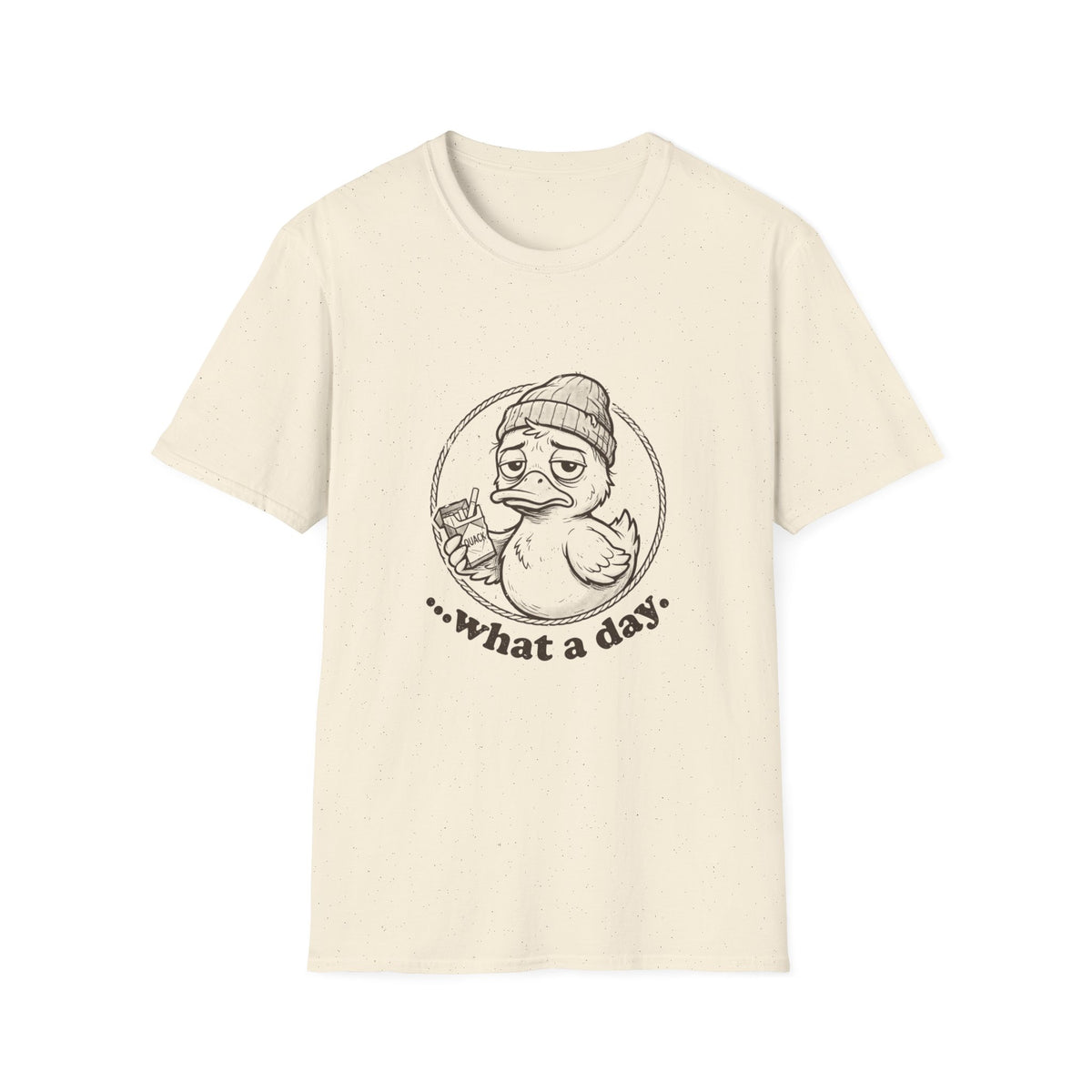 What a Day duck tee in Natural