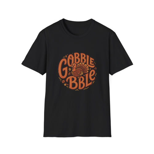 Gobble Gobble turkey tee in Black