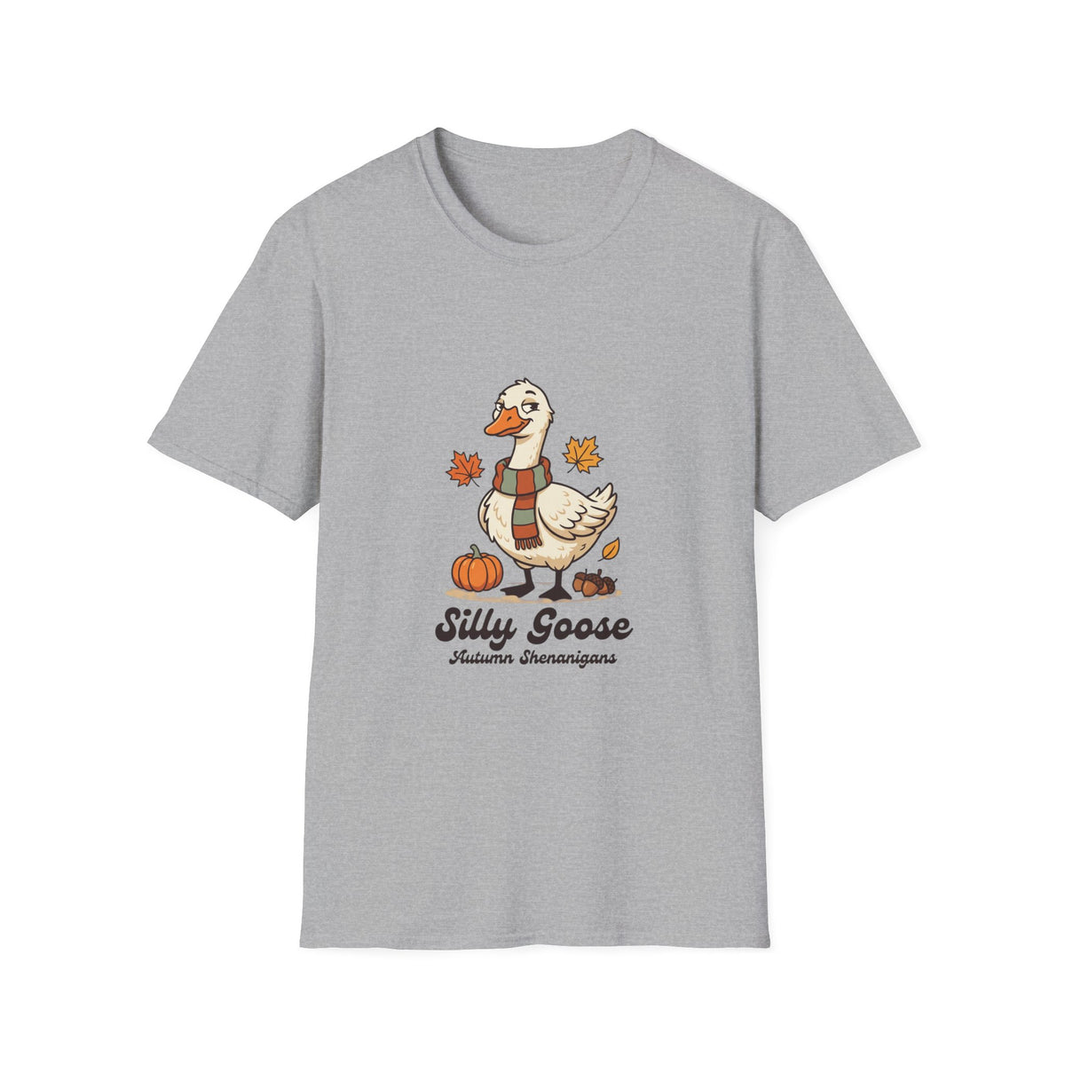 Silly Goose fall tee in Sport Grey