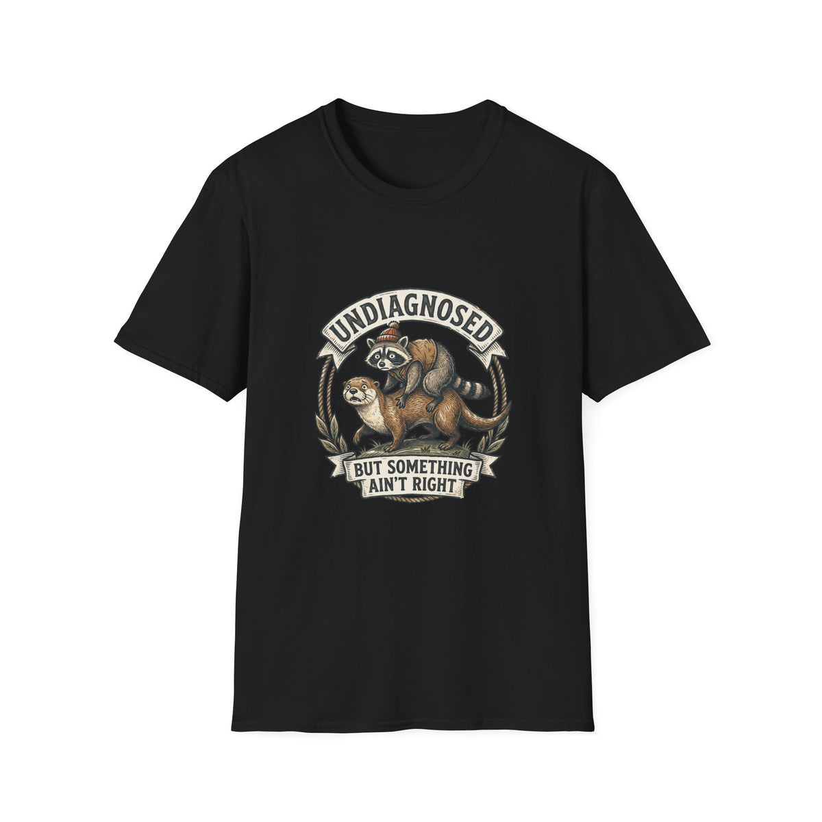 Undiagnosed But Something Ain’t Right tee in Black